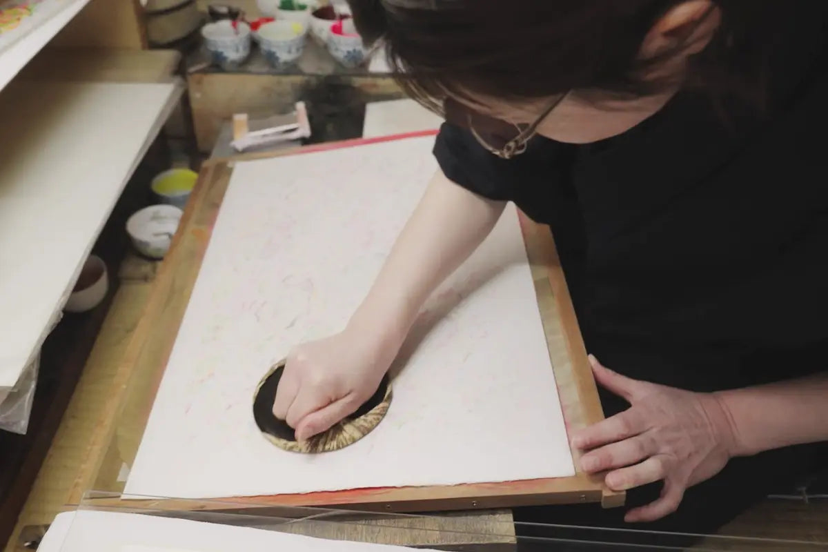 ロッカクアヤコ「無題3」摺　Ayako Rokkaku「Untitled 3」printing