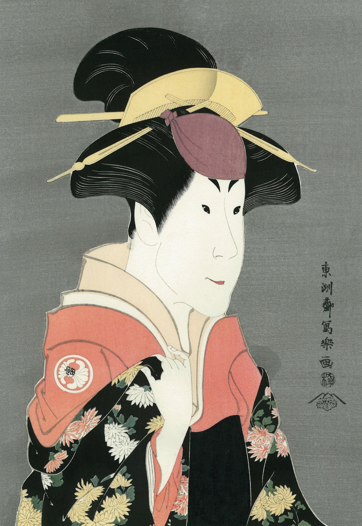 東洲斎写楽「二代目瀬川富三郎　大岸蔵人妻やどり木」