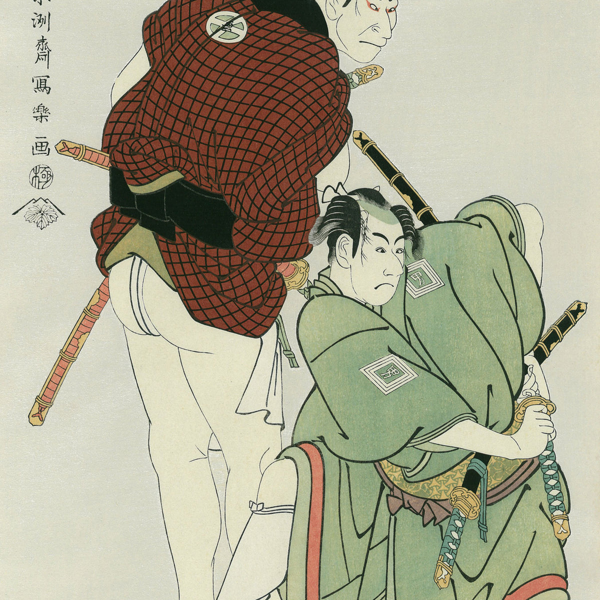 立体絵画の「浮世絵名人写楽が描いた、歌舞伎名人市川鰕蔵」 立体絵画の「浮世絵名人写楽が描いた、歌舞伎名人市川鰕蔵」