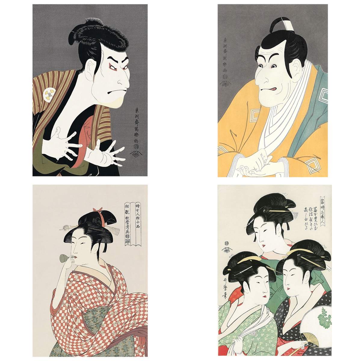 浮世絵版画☆画装用画☆6冊セット☆写楽SHARAKU☆24枚セット 浮世絵版画☆画装用画☆6冊セット☆写楽SHARAKU☆24枚セット