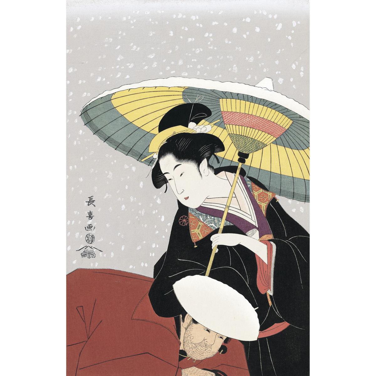 Eishosai Choki（栄松斎長喜） 栄松斎長喜「雪中秋色女」｜オンライン