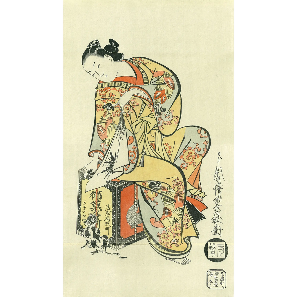 日本画 浮世絵 美人画 猫 猫の手を借りてチラ見せ？浮世絵美人と猫の深～い関係【江戸