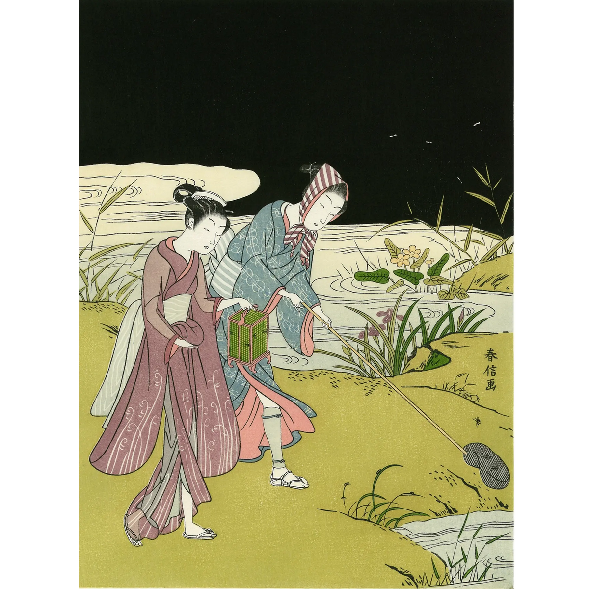 Suzuki Harunobu(鈴木春信) 鈴木春信「蛍狩」|オンラインストア Suzuki Harunobu(鈴木春信) 鈴木春信「蛍狩」|オンラインストア