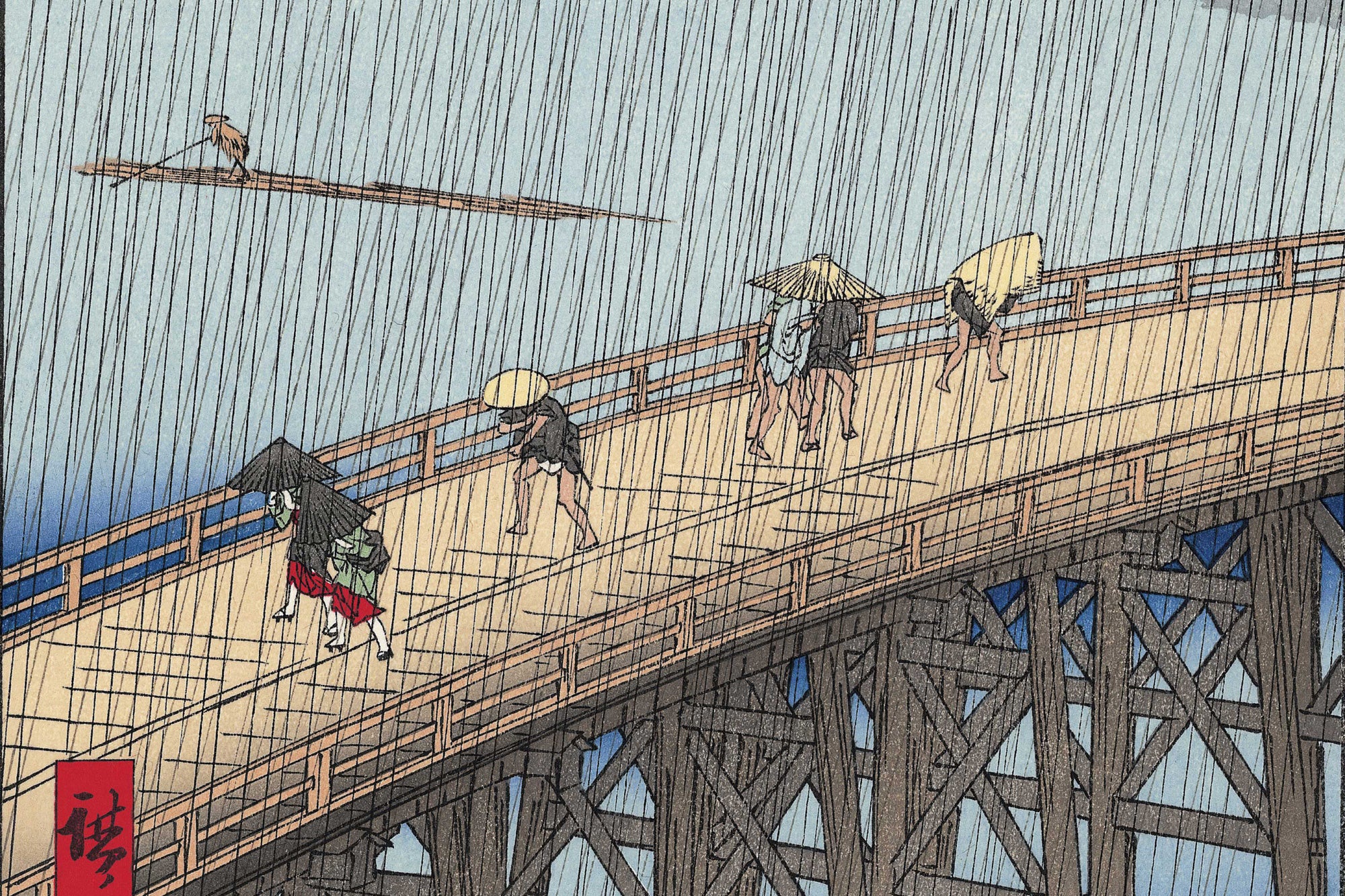 Utagawa Hiroshige（歌川広重） 歌川広重「名所江戸百景 大はしあたけ