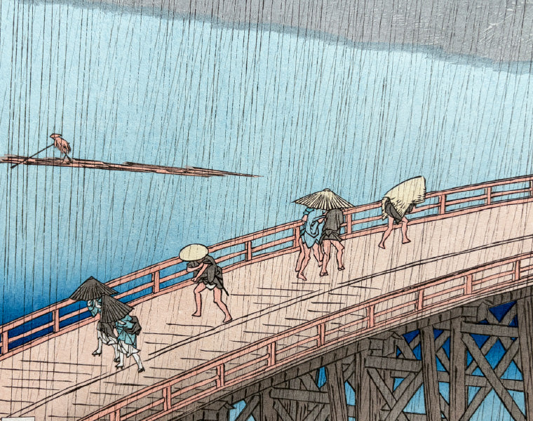 Utagawa Hiroshige（歌川広重） 歌川広重「名所江戸百景 大はしあたけ