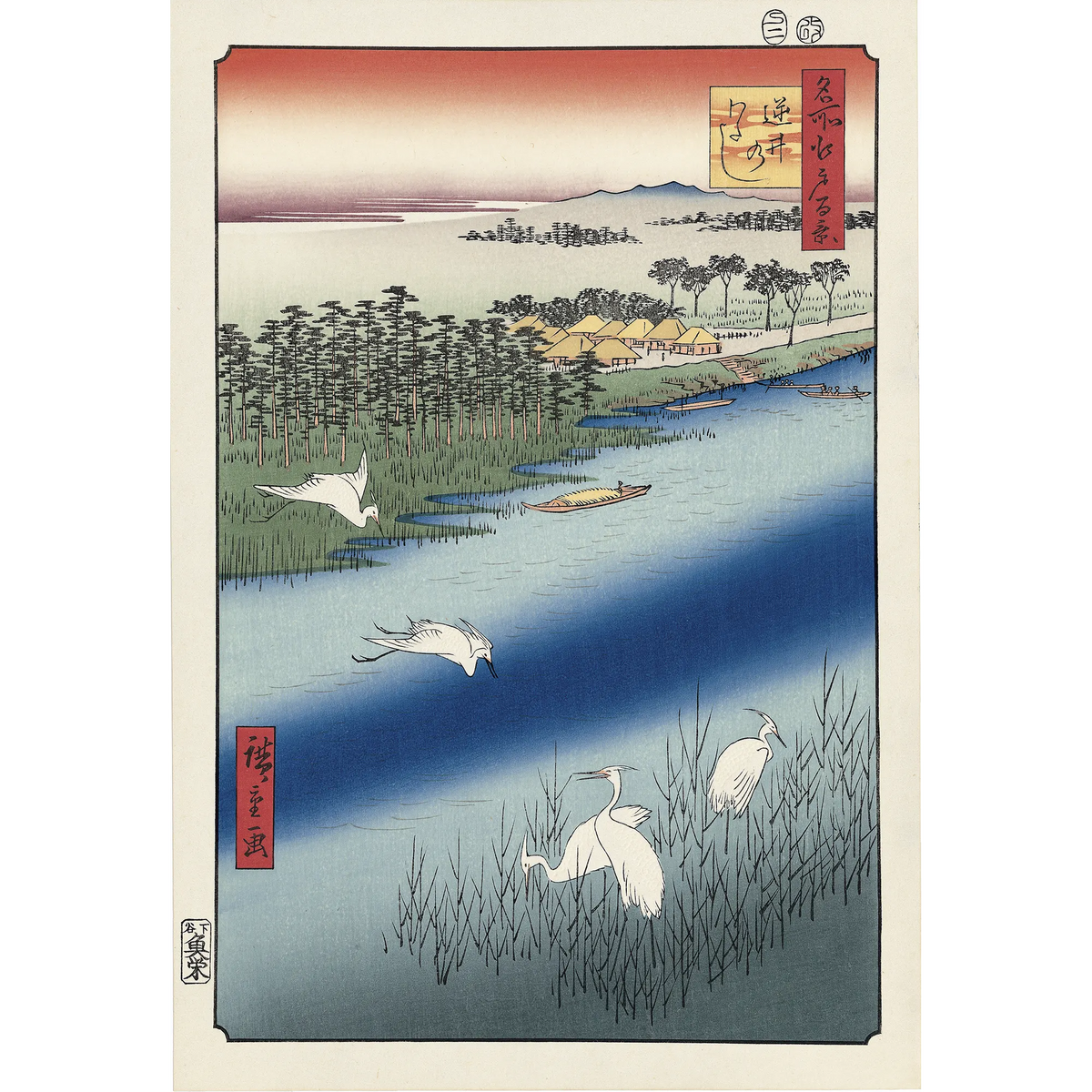 【特価】歌川広重「名所江戸百景」春の部 全42点 浮世絵版画・和紙複製 特価】歌川広重「名所江戸百景」春の部 全42点 浮世絵版画・和紙複製
