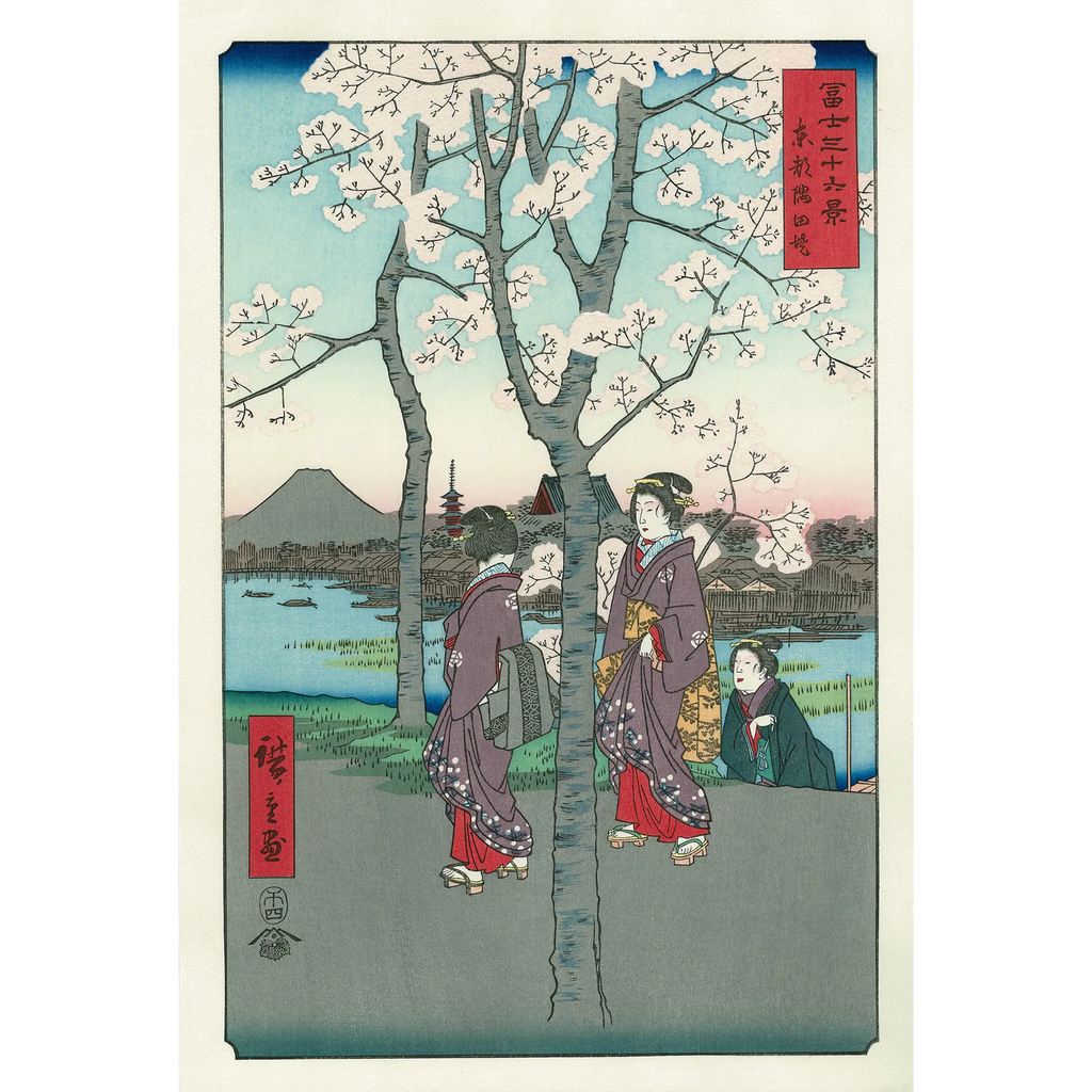 歌川広重「冨士三十六景 東都隅田堤」