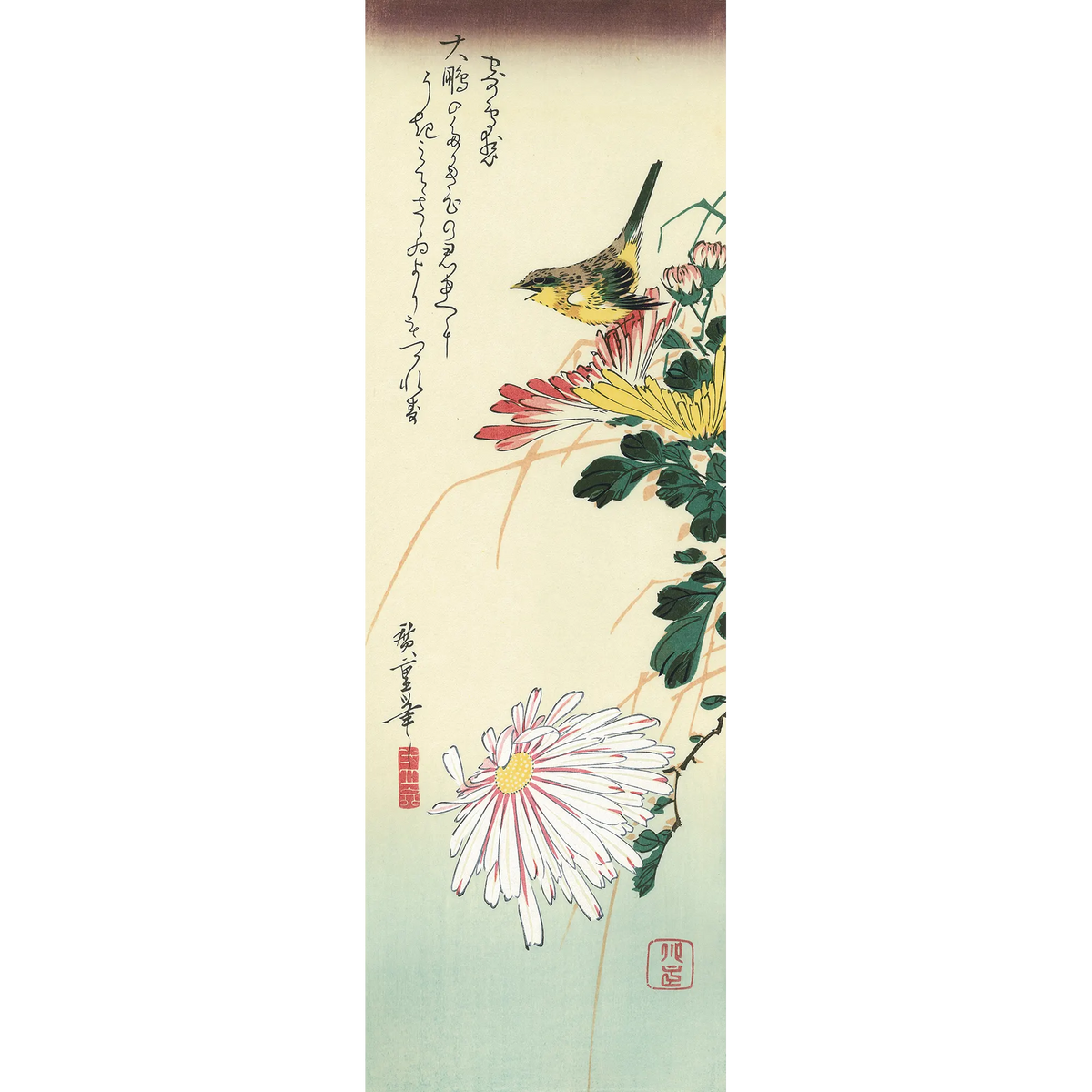最終値下げ 歌川広重 芙蓉に鴨 動物画 鳥 浮世絵 木版画 江戸 絵画 本物 最終値下げ 歌川広重 芙蓉に鴨 動物画 鳥 浮世絵 木版画 江戸 絵画 本物