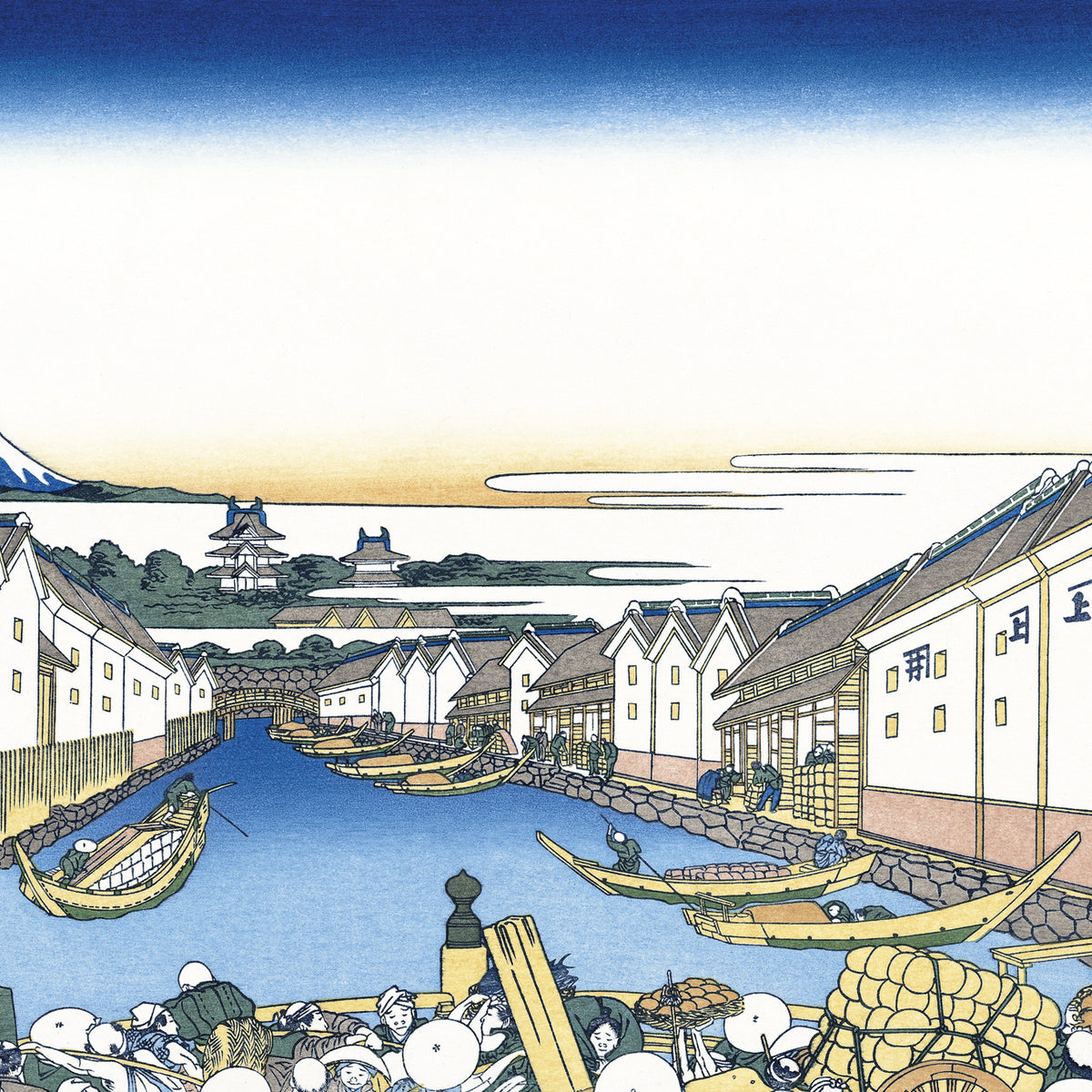 Katsushika Hokusai（葛飾北斎） Nihonbashi in Edo -Thirty-six