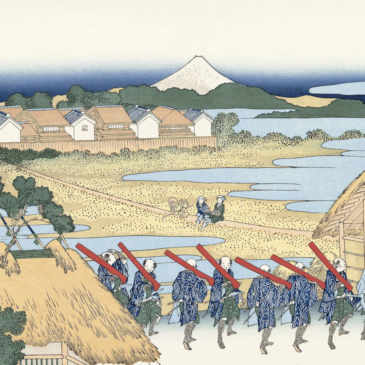 Katsushika Hokusai(葛飾北斎) 葛飾北斎「富嶽三十六景 従千住花街 Katsushika Hokusai(葛飾北斎) 葛飾北斎「富嶽三十六景 従千住花街