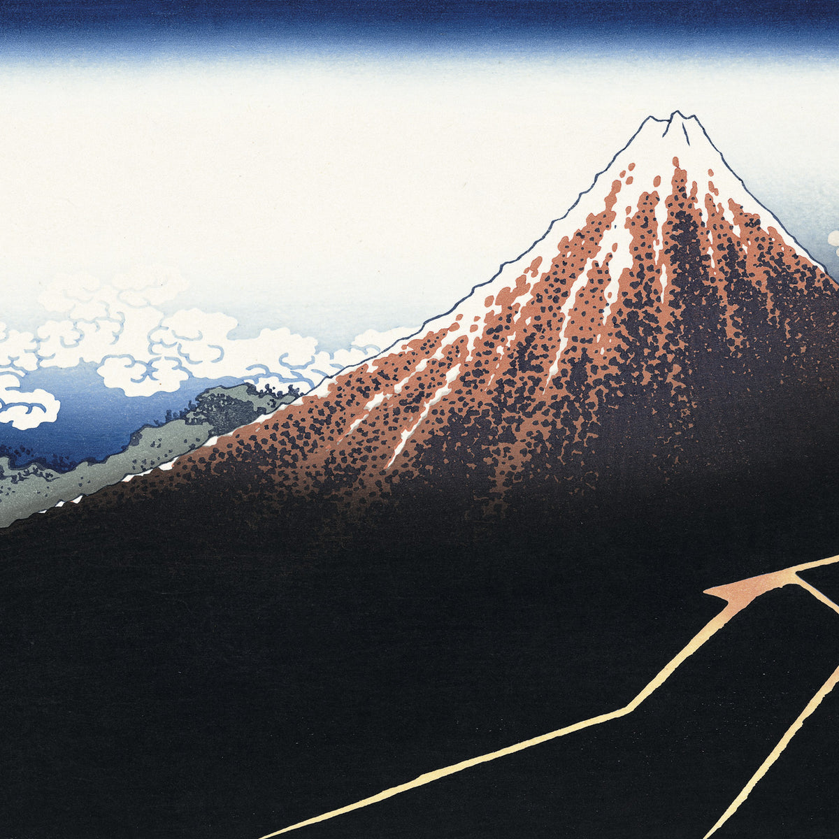 木製パネル アート 葛飾北斎 冨嶽三十六景　山下白雨 冨嶽三十六景 山下白雨 | 葛飾北斎 | 収蔵品詳細 | 作品を知る | 東京