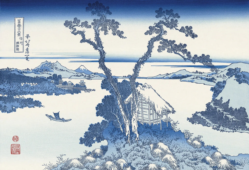 Katsushika Hokusai（葛飾北斎） Lake Suwa in Shinano Province