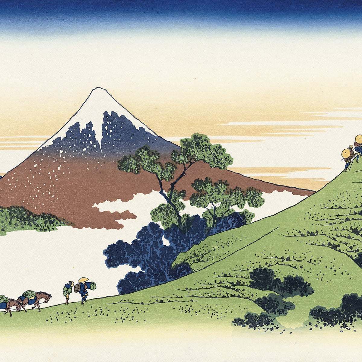 Katsushika Hokusai（葛飾北斎） Inume Pass in Kai Province -Thirty