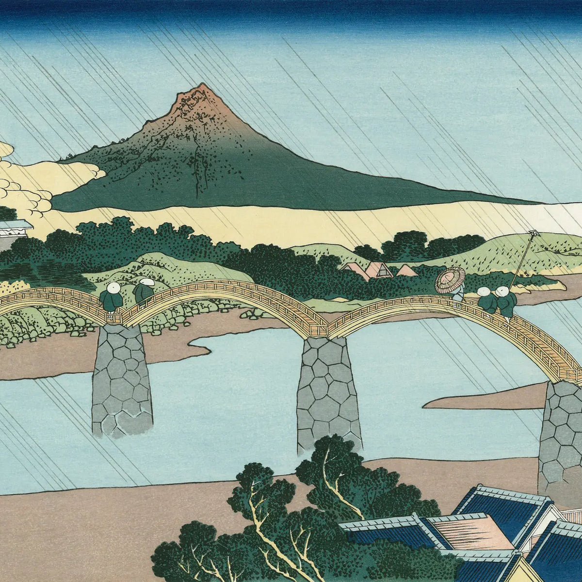 Katsushika Hokusai(葛飾北斎) 葛飾北斎「諸国名橋奇覧 すほうの国 Katsushika Hokusai(葛飾北斎) 葛飾北斎「諸国名橋奇覧 すほうの国
