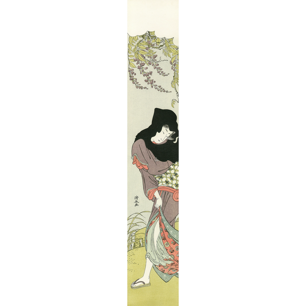 Torii Kiyonaga(鳥居清長) 鳥居清長「藤下美人」|オンラインストア Torii Kiyonaga(鳥居清長) 鳥居清長「藤下美人」|オンラインストア