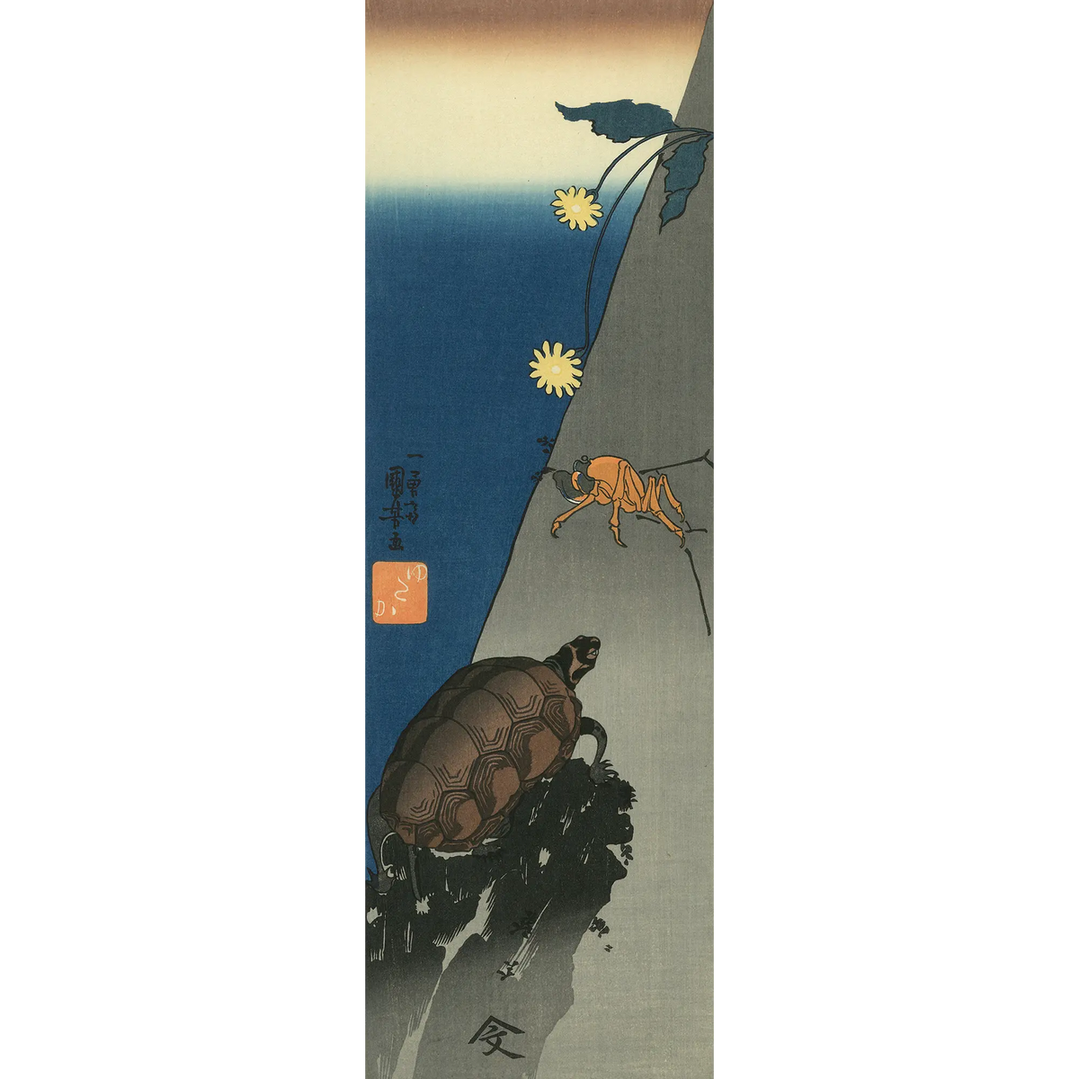 Utagawa Kuniyoshi（歌川国芳） 歌川国芳「菊に蟹と亀」｜オンライン