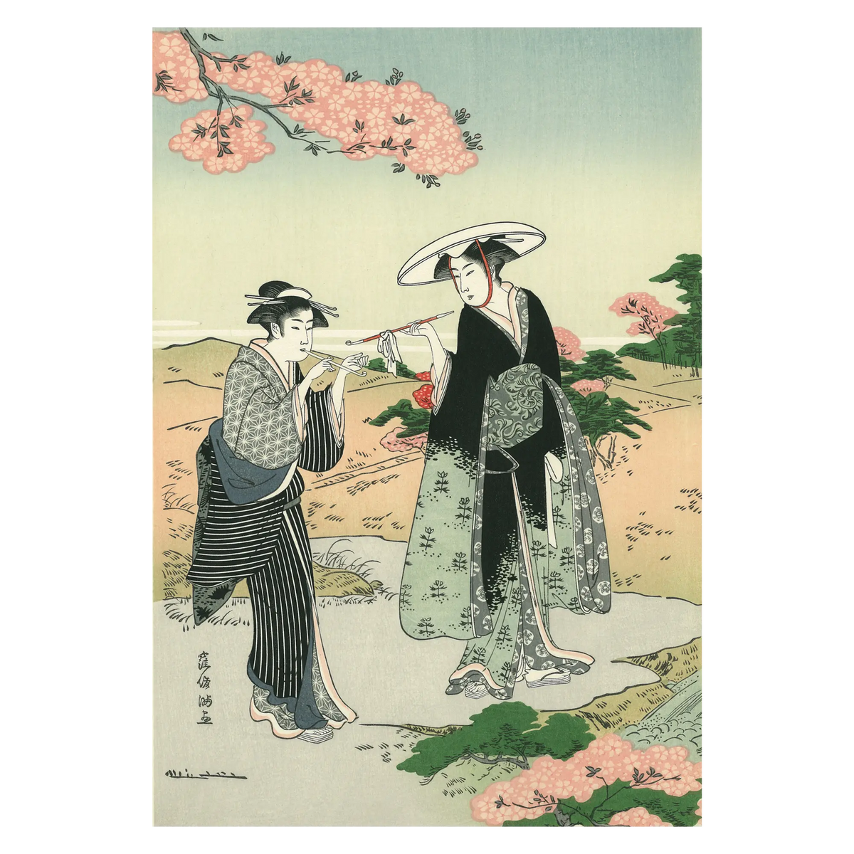 Kubo Shunman（窪俊満） 窪俊満「桜下喫煙」｜オンラインストア