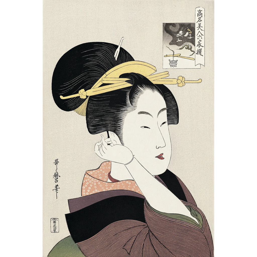 喜多川歌麿「高名美人六家撰 辰巳路孝」