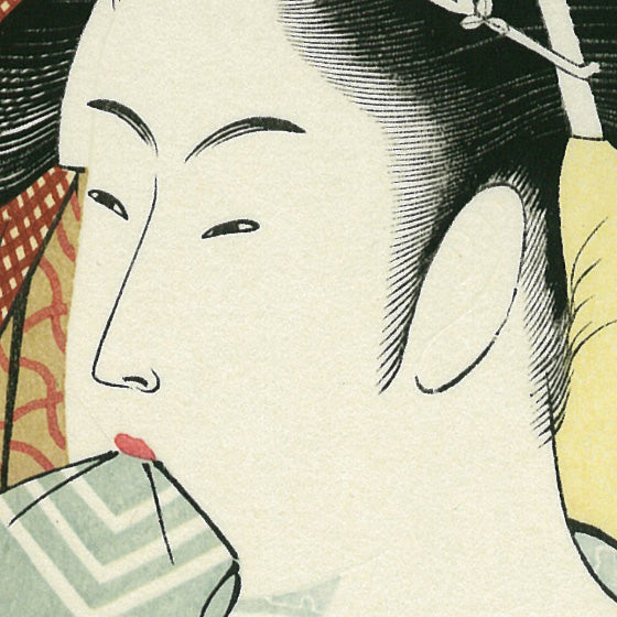 喜多川歌麿「娘日時計 午ノ刻」